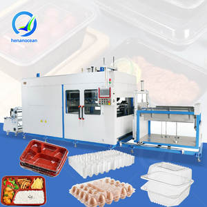 Machine de thermoformage plastique 3D OCEAN pour la fabrication de barquettes alimentaires jetables transparentes et de boîtes à lunch en plastique - Product Image 1