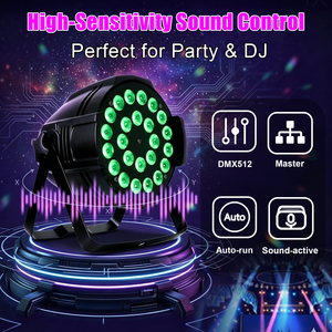 Éclairage de scène Avastron 24x10W RGBW LED Par Light DMX512 Contrôle du son IP20 CRI90 pour mariage, scène, <span class=keywords><strong>club</strong></span>, discothèque, événements - Product Image 3