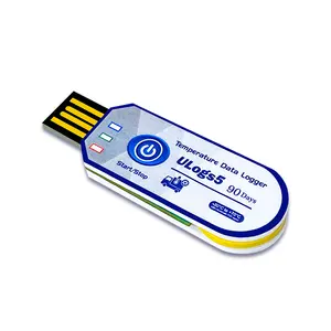 24 تسجيلات يمكن التخلص منها USB درجة الحرارة والرطوبة Datalogger للفواكه والخضروات السلسلة الباردة
