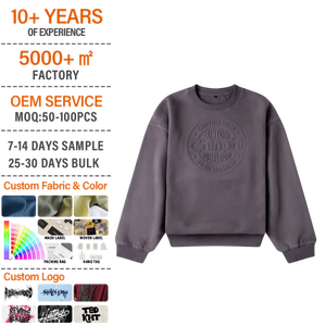 Sudadera Casual con Cuello Redondo, Moda Otoñal, Manga Larga, Logotipo Personalizado, Sudaderas con Capucha para Hombre - Product Image 1