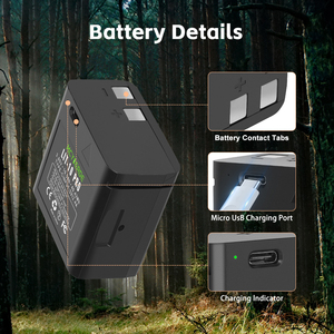 Batterie rechargeable Li-ion LIT-10 3.85V 10500mAh pour caméras <span class=keywords><strong>de</strong></span> <span class=keywords><strong>chasse</strong></span> et traceurs GPS - Product Image 3