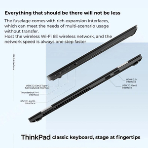 แล็ปท็อปธุรกิจส่วนบุคคล Thinkpad T14P รุ่นปี 2024 ประสิทธิภาพสูง ขนาด 14 นิ้ว ความละเอียด 2.2K ใช้หน่วยประมวลผล Core I9-13900H สำหรับวิศวกร คอมพิวเตอร์ I7 - Product Image 6