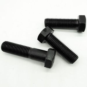 DIN931 DIN933 Carbon Steel Hex Bolt and Nut Zinc Plated Black Hot <b>Dip</b> Galvanized Fastener - Product Image 4