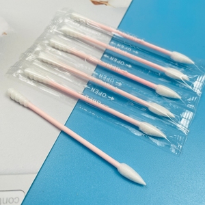 Cotons-tiges Q-Tips rose vert emballés individuellement pour l'application du rouge à lèvres Eyeliner Ombre à paupières Petit écouvillon - Product Image 3