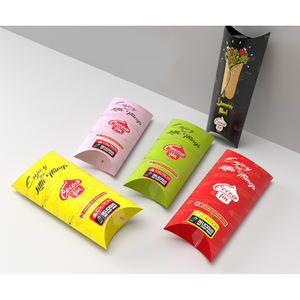 Logo personnalisé restaurant à emporter nourriture jetable grill tarte kraft shawarma enveloppes emballage à clapet à emporter papier shawarma <span class=keywords><strong>kit</strong></span> boîte - Product Image 4