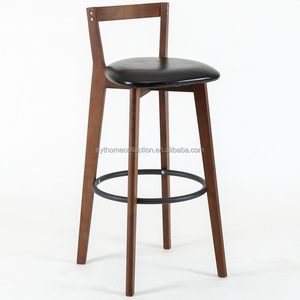 Hot bán giá rẻ quầy bar phân, Bán sỉ cố định thanh gỗ phân với tựa lưng - Product Image 5