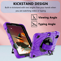 Casing Tablet Silikon Premium Industrial PC yang Kokoh untuk Anak-anak, Pelajar, dan Aktivitas Luar Ruangan dengan Penyangga untuk iPad Mini 6