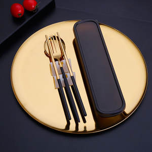 Outdoor Hoge Kwaliteit Roestvrij Staal Bestek Reis Draagbare Doos Bestek Eetstokjes Set 2 Stuks - Product Image 3