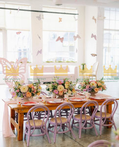 Chaise pour enfants en rotin faite à la main de style Montessori, design moderne, siège en osier naturel pour salon et cuisine, sûre et durable - Product Image 5