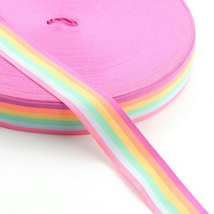 Custom Printed Patterned Recycled Polyester <b>Webbing</b> Belt Tape for Dog Collars - Product Image 1