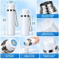 Botol Air 500 ml dengan Tali, Tumbler untuk Olahraga, Sublimasi, Cetak Kosong, Hadiah Bisnis, Outdoor, Botol Kosong untuk Hot Press