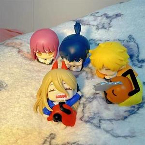 Figurines d'action en PVC d'anime célèbre, série Chibi Sleep, 5 pièces, <span class=keywords><strong>Denji</strong></span> Makima Aki Power, décoration, artisanat en plastique - Product Image 1