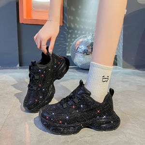 Chaussures décontractées pour femmes, baskets de running scintillantes, baskets épaisses à plateforme, mode féminine 2026 - Product Image 5