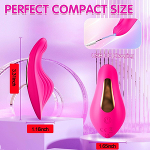 เครื่องสั่นแบบสวมใส่กันน้ำ IPX6 สำหรับผู้หญิง ควบคุมผ่านแอพ บลูทูธ ระยะไกล รูปทรงไข่ - Product Image 1