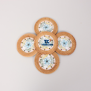 Vente en gros Nouveau design Sous-verres en rotin Faits à la main Enduits en rotin Décoration de table Écologique - Product Image 2