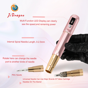 Machine à tatouer sans fil réglable stylo <span class=keywords><strong>de</strong></span> maquillage permanent sans fil dispositif <span class=keywords><strong>de</strong></span> <span class=keywords><strong>tatouage</strong></span> des sourcils et des lèvres 10 Modes <span class=keywords><strong>de</strong></span> vitesse utilisation professionnelle - Product Image 6