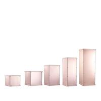 Centres de table de mariage colonne fleur présentoir rose finition miroir colonne acrylique piédestal pour la vente en gros