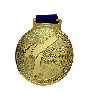 Médaille d'ébauches de sports d'arts martiaux en métal 3D prix d'<span class=keywords><strong>or</strong></span> Taekwondo karaté judo personnalisé en gros pas cher - Product Image 1