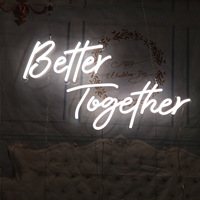 Livraison directe, conception personnalisée gratuite, enseigne lumineuse LED en silicone pour entreprise, fête, mariage, anniversaire, publicité