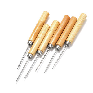 Aiguille à poignée en bois massif, coupe baguette conique, pour la fabrication de bijoux DIY - Product Image 3