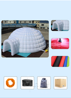 Tentes blanches gonflables de yourte de dôme d'événement de grand igloo de festival extérieur imperméable