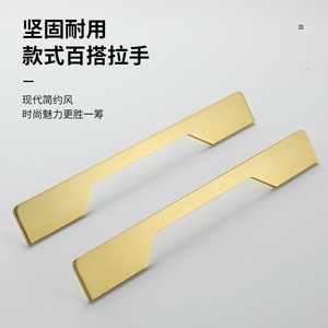 Aluminum Alloy Cabinet Door Handles Bar Shape Double Hole Bathroom Kitchen <b>Drawer</b> <b>Pulls</b> CNC Machined HS08 - Product Image 1