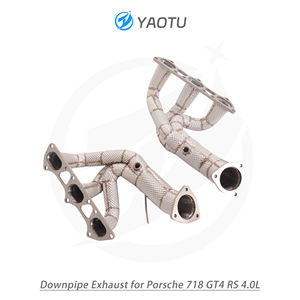 YT ท่อเหล็กกล้าไร้สนิมที่ไหลเวียนสูงพร้อมฉนวนกันความร้อนเหมาะสำหรับ Porsche 718 GT4 <span class=keywords><strong>RS</strong></span> 4.0L อัพเกรดประสิทธิภาพสูง - Product Image 4