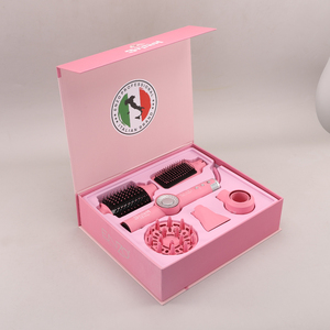 Bộ dụng cụ làm tóc đa chức năng ENZO Beauty 2025 1500W <span class=keywords><strong>5</strong></span> trong <span class=keywords><strong>1</strong></span> màu hồng, gồm máy sấy tóc, máy làm thẳng tóc, máy uốn tóc - Product Image 5