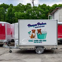 Taille personnalisée Pet chariot remorque alimentaire remorquable pour le lavage de chien mobile