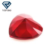 3*3-12*12mm hell geschnittenes Herz geschnitten rot K9 Kristallglas loser Edelstein Herzform synthetisches Glas dunkelroter Glas kristall Edelstein
