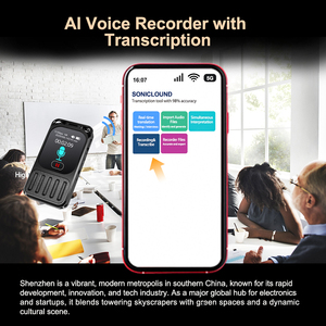 Grabadora de <span class=keywords><strong>voz</strong></span> V78 AI, reproductor de <span class=keywords><strong>MP3</strong></span>, aplicación de conexión de <span class=keywords><strong>voz</strong></span> <span class=keywords><strong>a</strong></span> <span class=keywords><strong>texto</strong></span>, grabación de activación de <span class=keywords><strong>voz</strong></span>, pantalla táctil, grabación prolongada de 1200mAh - Product Image 4