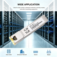 Módulo SFP de Cobre SFP-GE-T de Alta Calidad, 100m, 10/100/1000 Base, Transceptor de Fibra Óptica para Red Inalámbrica LAN RJ45, Alimentación CC 12V