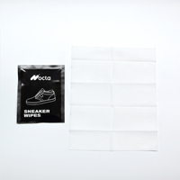 Lingettes nettoyantes jetables portables non tissées pour chaussures, lingettes humides à action rapide pour baskets, décontamination rapide des chaussures