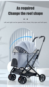 बिल्ली/पालतू जानवर के लिए सस्ते 4 पहिया छोटे कुत्ते के लिए पालतू जानवरों की यात्रा/थोक कुत्ते की सवारी के लिए छोटे कुत्ते - Product Image 2