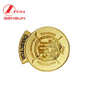 Épingles à emblèmes métalliques personnalisées de l'usine chinoise, badges simples en métal plaqué pour chapeaux, sacs et vêtements