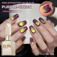XEIJAYI Vernis à ongles gel UV effet œil de chat Vert Raisin sans HEMA ni TPO, norme européenne, OEM ODM, fournitures en gros pour la peinture des ongles