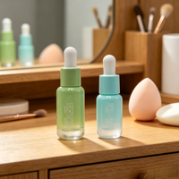 Bouteille en verre vide en gros avec compte-gouttes, rechargeable, format voyage, pour huiles essentielles, sérums et parfums