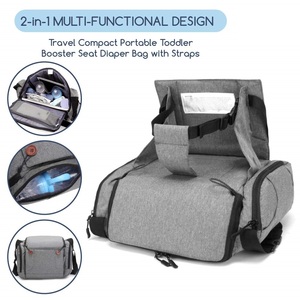 Túi Đựng Tã Cho Trẻ Sơ Sinh Và Trẻ Nhỏ, Túi Đựng Tã 2 Trong 1 Có Ghế Nâng Cho Bàn Ăn - Product Image 3