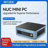 Mini PC Intel Ultra 5 225H AI, 8 Go DDR5, SSD NVMe 256 Go, Ordinateur de Bureau Silencieux pour Gaming, Double Démarrage Win11/Linux pour le Bureau