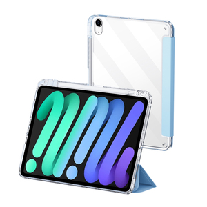 Custodia Protettiva Trasparente Antiurto a Tre Pieghe per <span class=keywords><strong>iPad</strong></span> Mini 6a/7a Generazione con Slot per Penna - Product Image 1