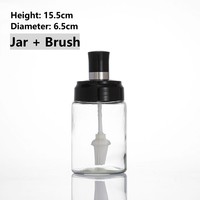 Bocaux de rangement en verre pour sel, poivre et herbes aromatiques, 250 ml, avec mini-cuillère, durables, étanches, pour la cuisine domestique, vente en gros