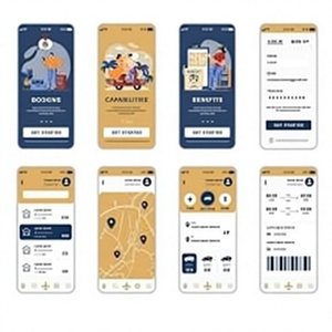 Aplicación móvil para reserva de taxis: Reserva viajes al instante con seguimiento de conductores en tiempo real, pagos seguros, estimaciones de tarifas e historial de viajes. - Product Image 1