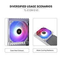 Nuevo Estilo Thermalright TL-E12W-S V3 120mm 4pin PWM Silencioso ARGB Ventilador para CPU y Refrigeración de PC para Gaming