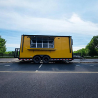 Nouvelle vente flash : grande remorque alimentaire mobile, chariot à pizza, camion à café mobile, bar à bière mobile avec roues, remorque chariot alimentaire