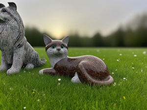 記念ペット墓石のための創造的なデザインの墓石磨かれたカスタマイズされた犬の形の記念碑 - Product Image 3