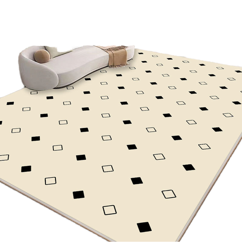 Luxury Modern Abstract Machine Made Area Rug Fluffy Extra Thick Non-Slip Backing for Living Room Home Decor