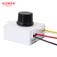 Contrôleur de moteur à courant continu à balais PWM 6V/12V 3A, interrupteur de contrôle de la température de gradation, interrupteur de contrôle de vitesse variable, régulateur progressif 6~18V