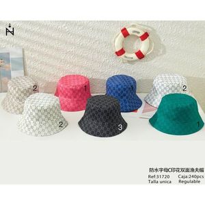 Cappello da Pescatore con Stampa Lettera C, Impermeabile, Reversibile, Unisex, Taglia Unica, Vestibilità Regolare - Product Image 3