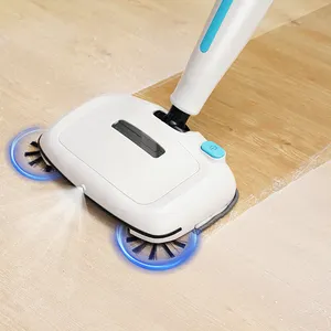 Jesun Aluminum Wireless Electric Home Dry Sweeping Pad Refills Hardwood Mop Cleaner Cloth Refill Cordless Floor Sweeper