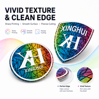 Etiquetas de Transferencia de Calor de Silicona con Logotipo en Relieve 3D, Resistentes a los Rayos UV y al Desgaste del Color, con Diseño Personalizado, para Parches de Ropa
